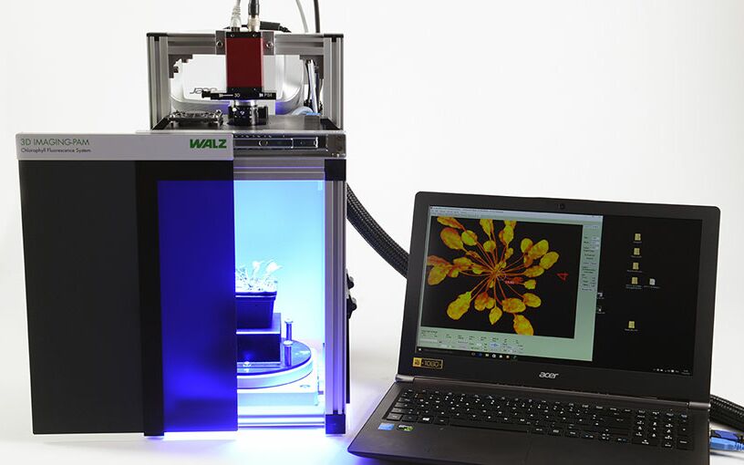 Импульсный флуориметр 3D IMAGING-PAM для проведения флуоресцентного имаджинга в трёхмерном формате.